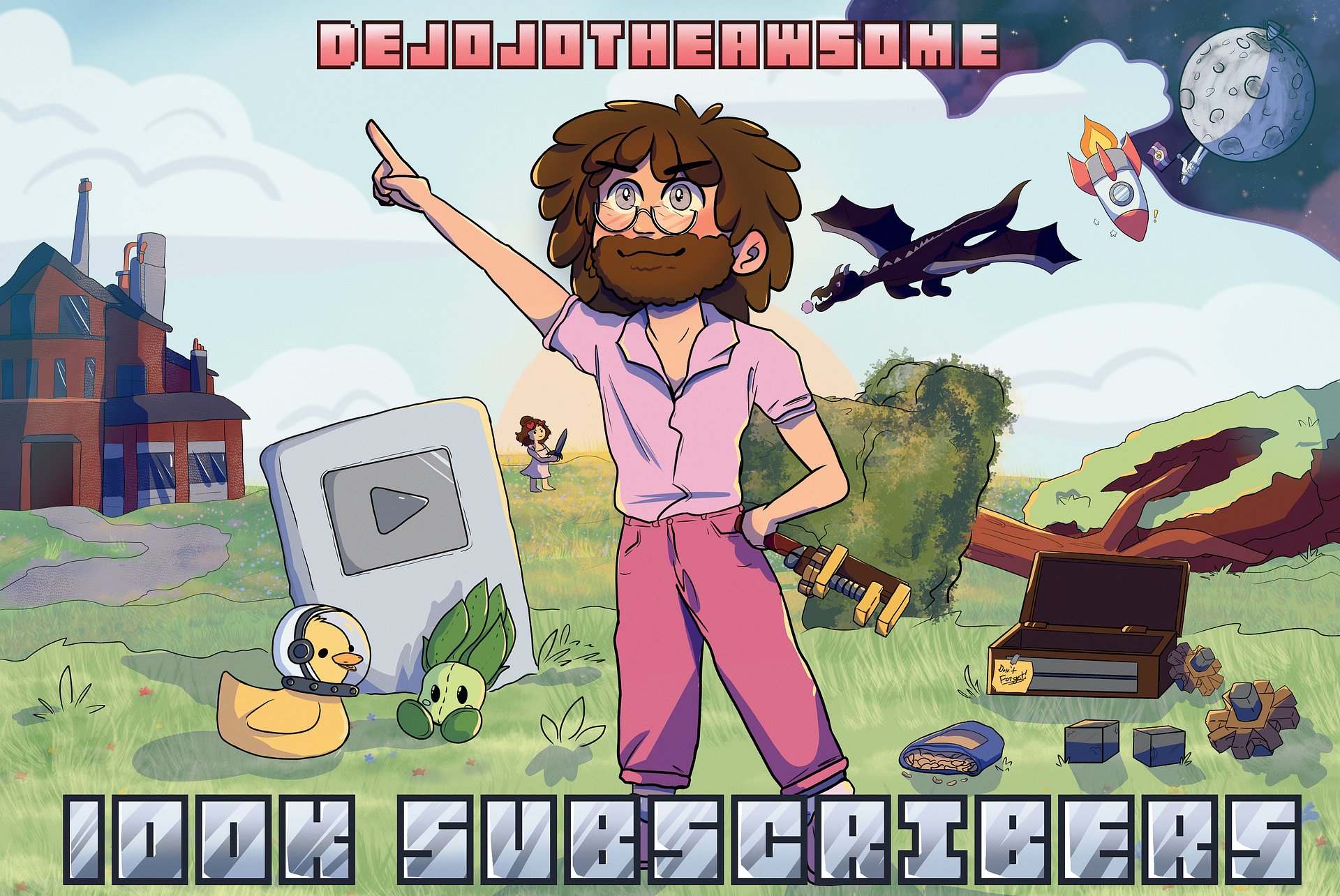 Limited 100K Subscriber Poster - Signed product image (1)