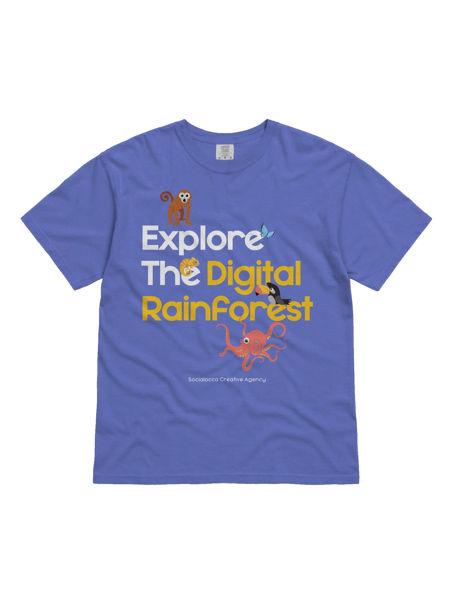 Explore the Digital Rainforest – Purple Edition Tee product image (1)