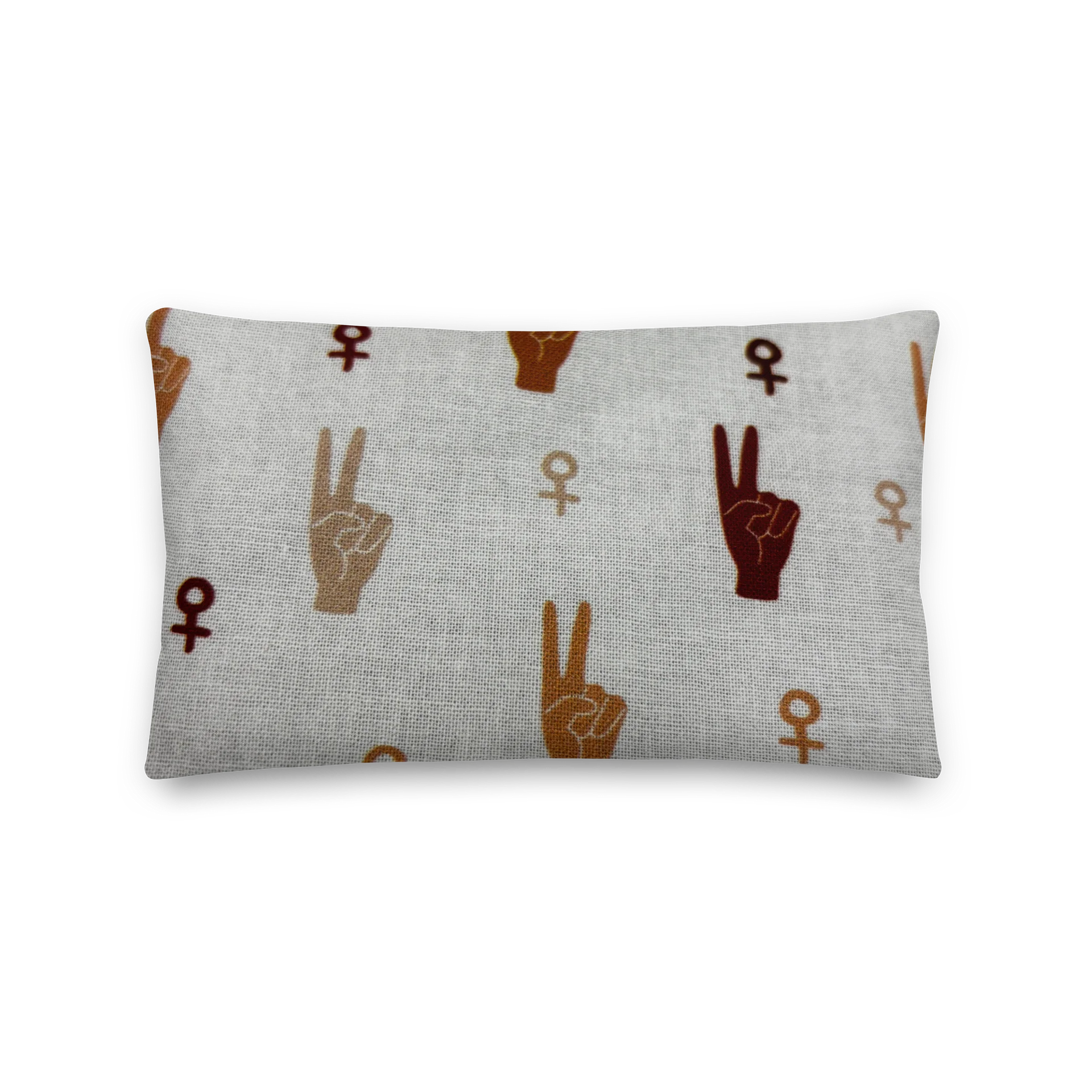 Boho Hand Sign & Venus Symbol Pillow product image (2)