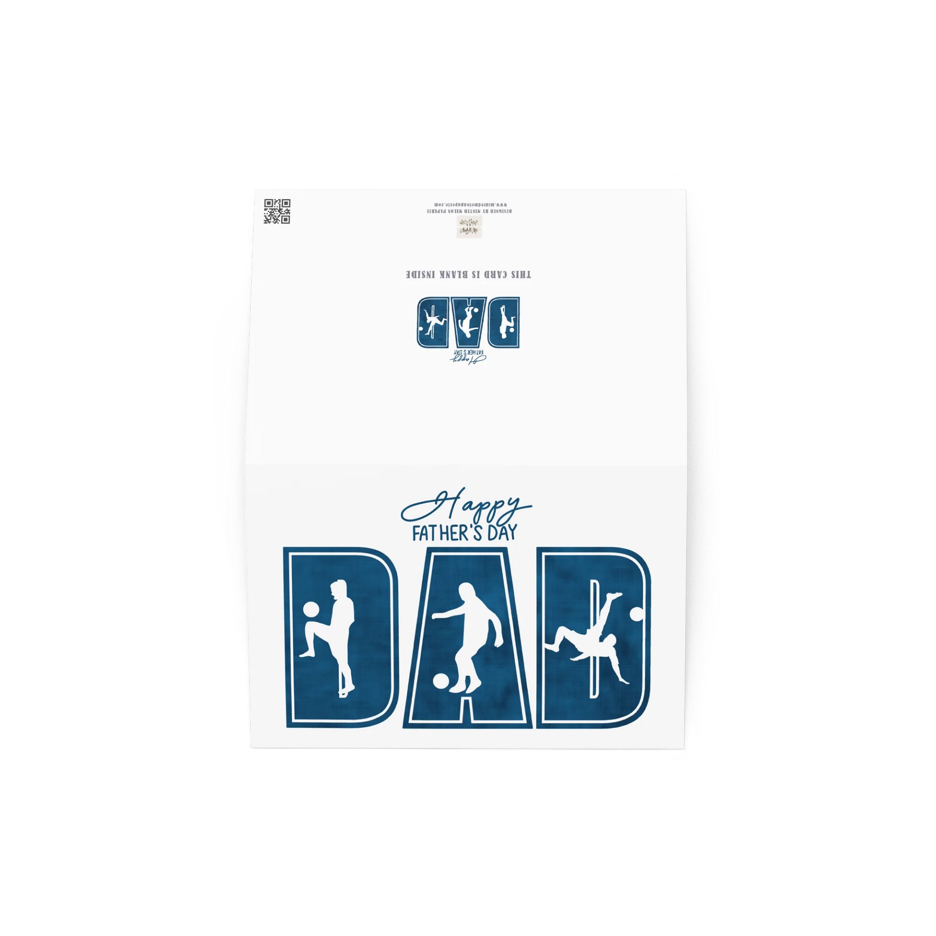 Soccer Silhouette DAD Father's Day Card Football Lover product image (3)