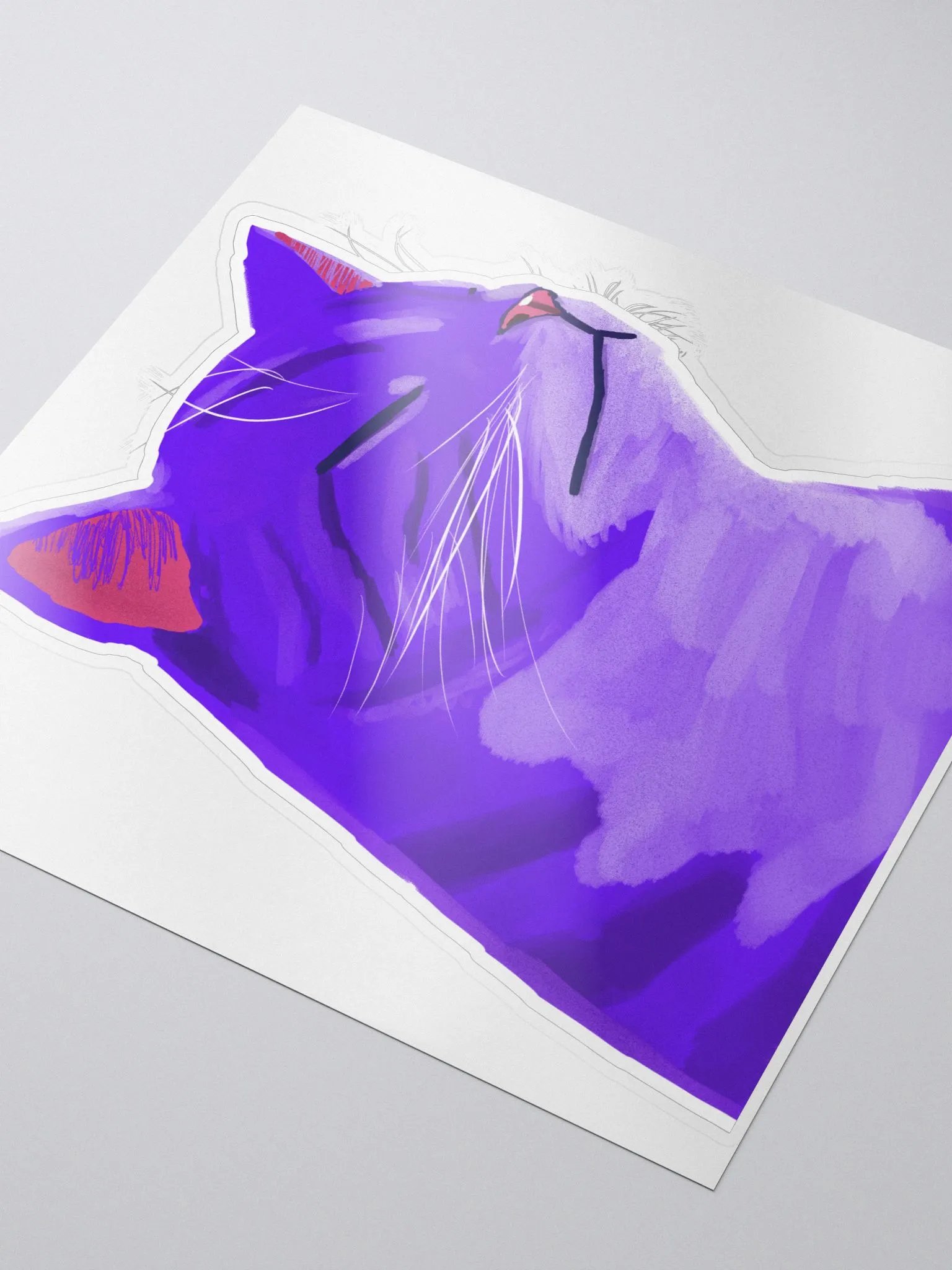 Grape Cat Sticker product image (3)