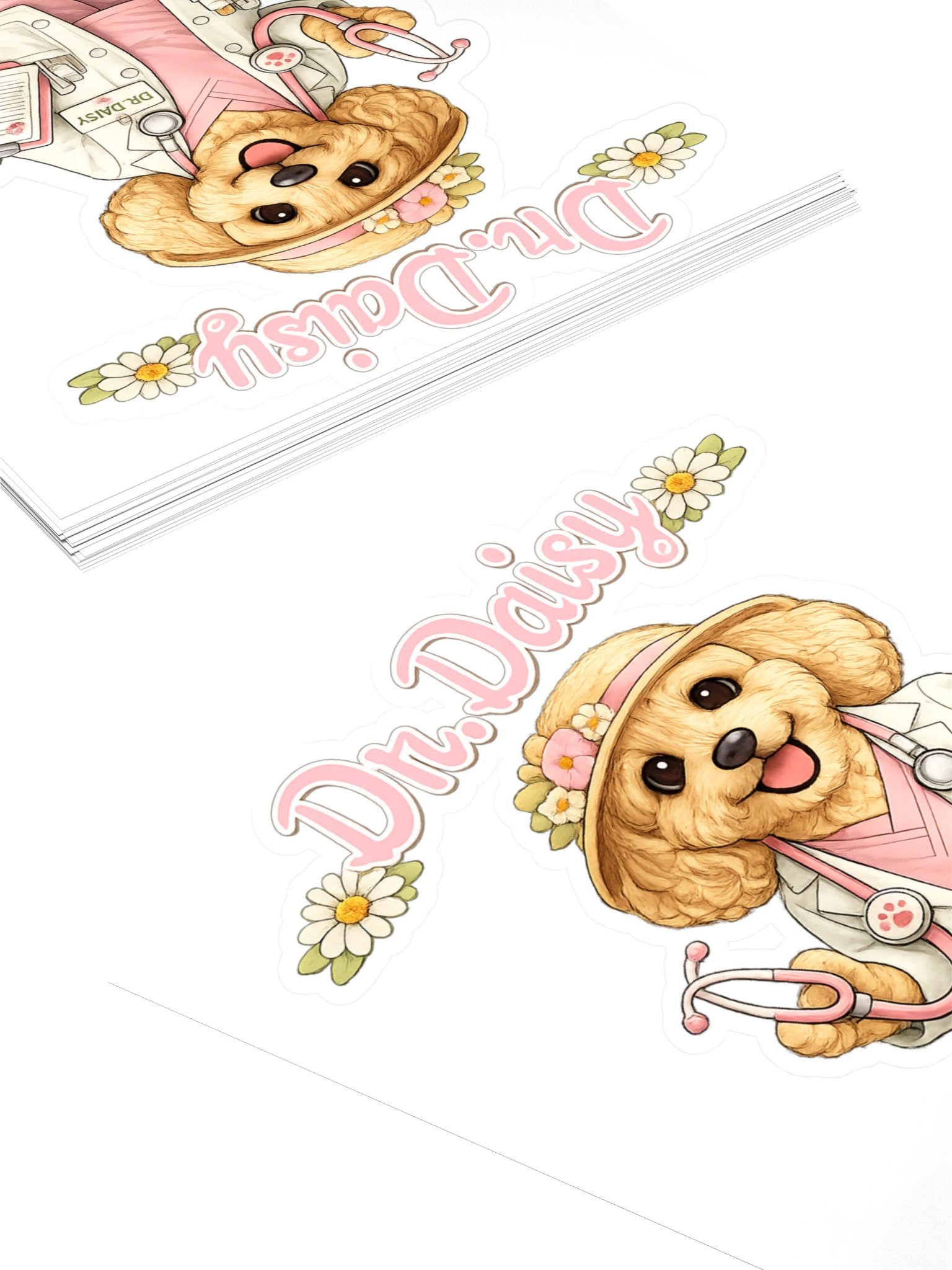 Dr. Daisy Dog Kiss Cut Sticker product image (4)