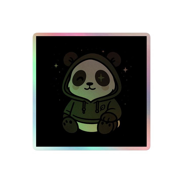Panda Holographic Sticker Sheet product image (2)