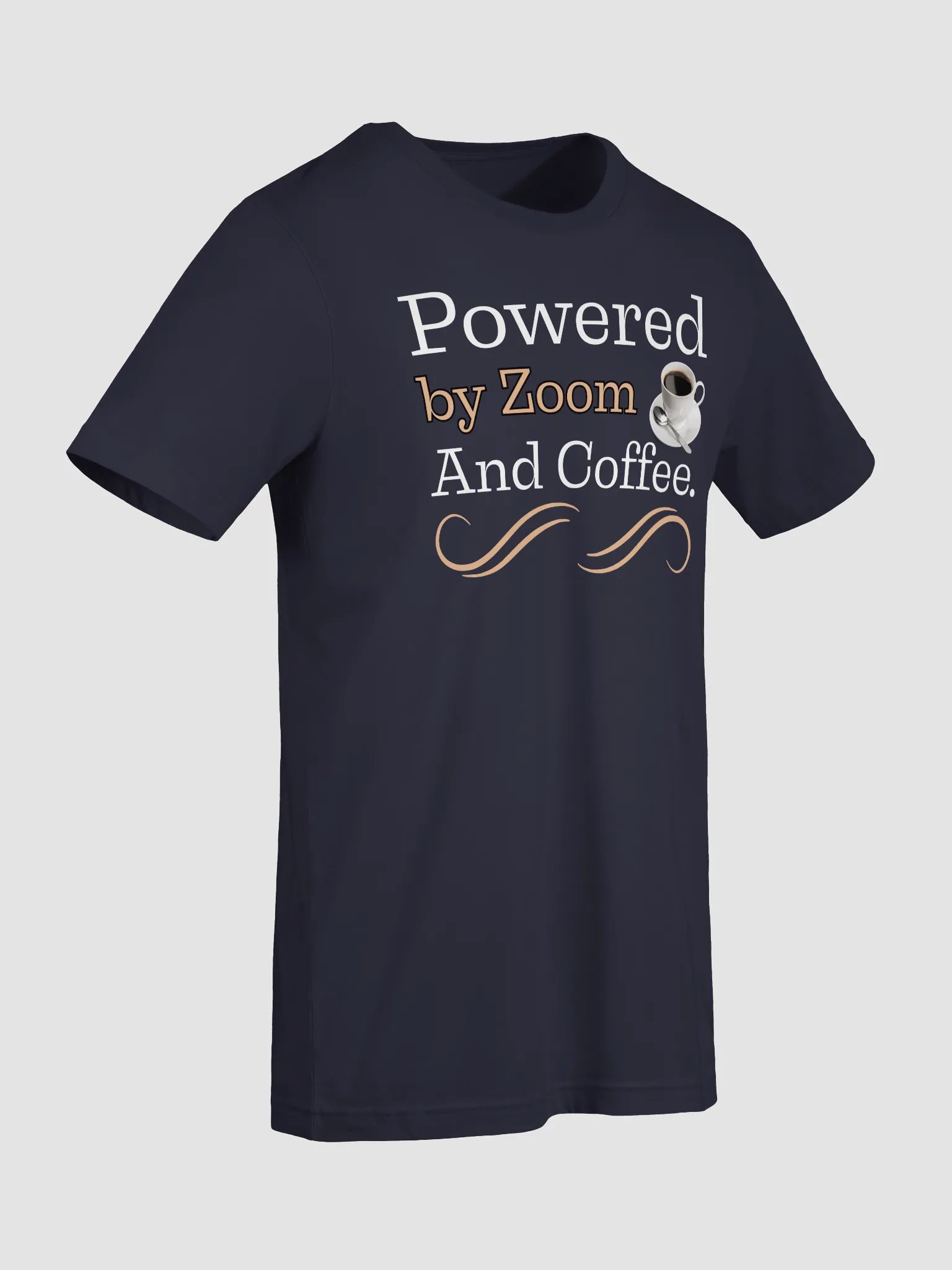 Powered By Zoom and Coffee, The Tech- Savvy Teacher Bella Canvas T-shirt product image (5)
