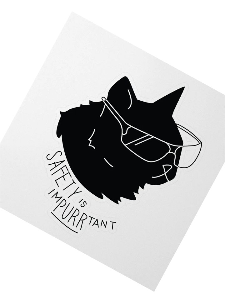 Safety is imPURRtant sticker product image (5)