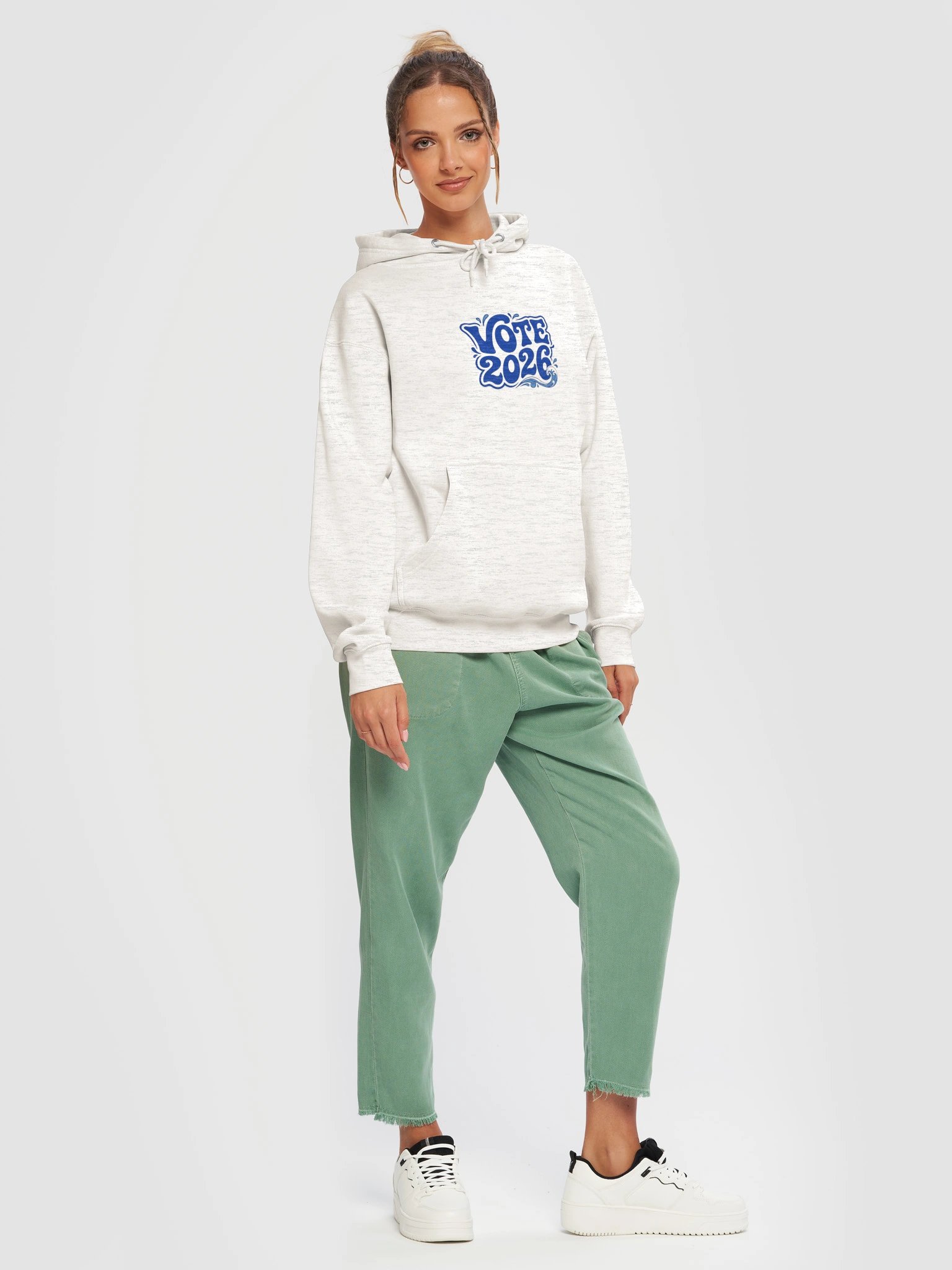 Brazen Candor – Get Your Butt in the Booth! Hoodie - Vote 2026 Blue Wave product image (6)