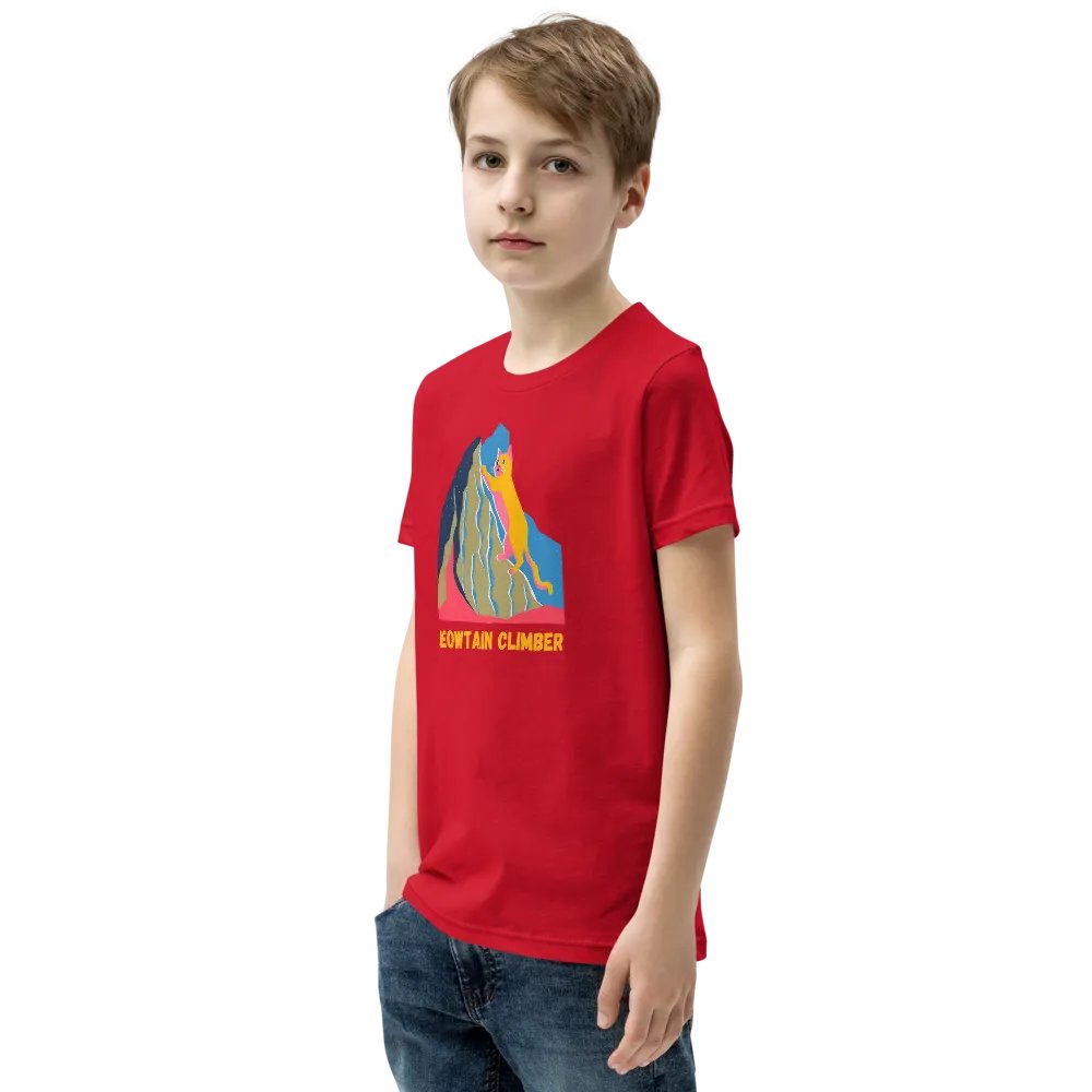 Meowtain Climber - Youth Climbing T-Shirt product image (43)