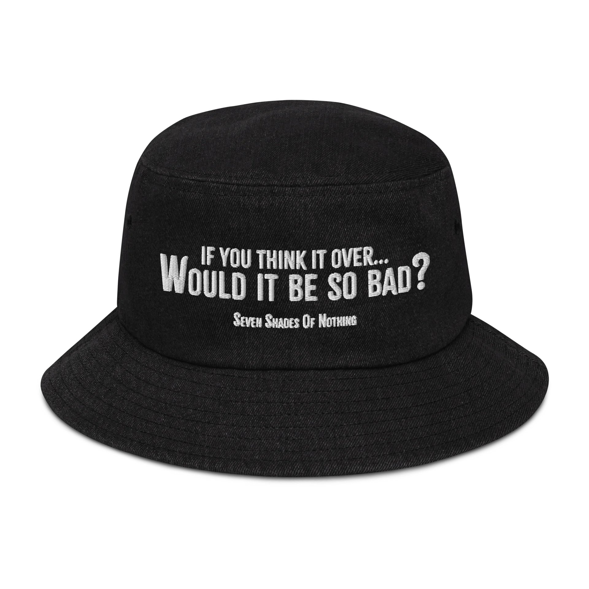 If You Think It Over… Would It Be So Bad? | When The Lights Go Down Collection – Denim Bucket Hat product image (1)