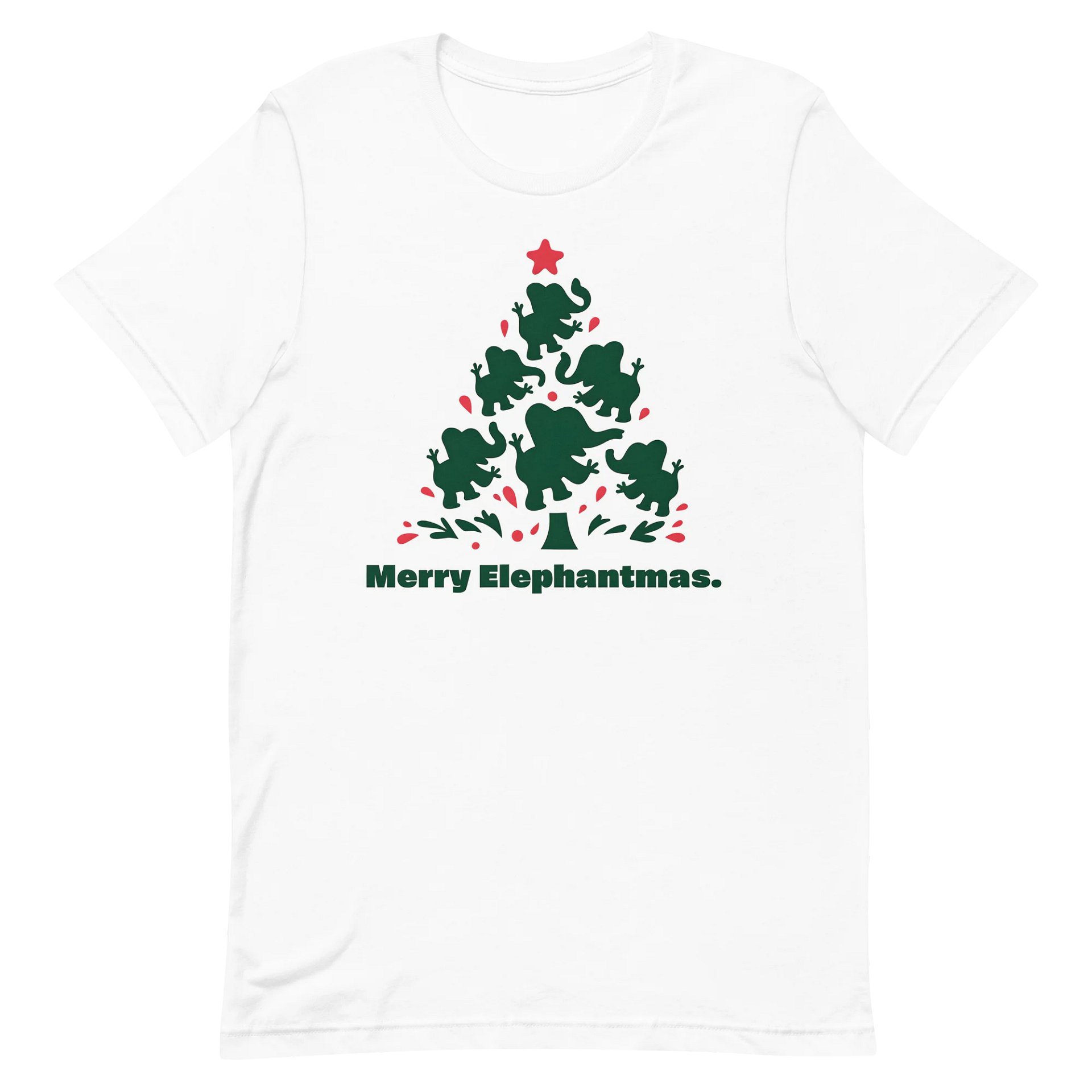 Merry Elephantmas Tree T-Shirt product image (3)