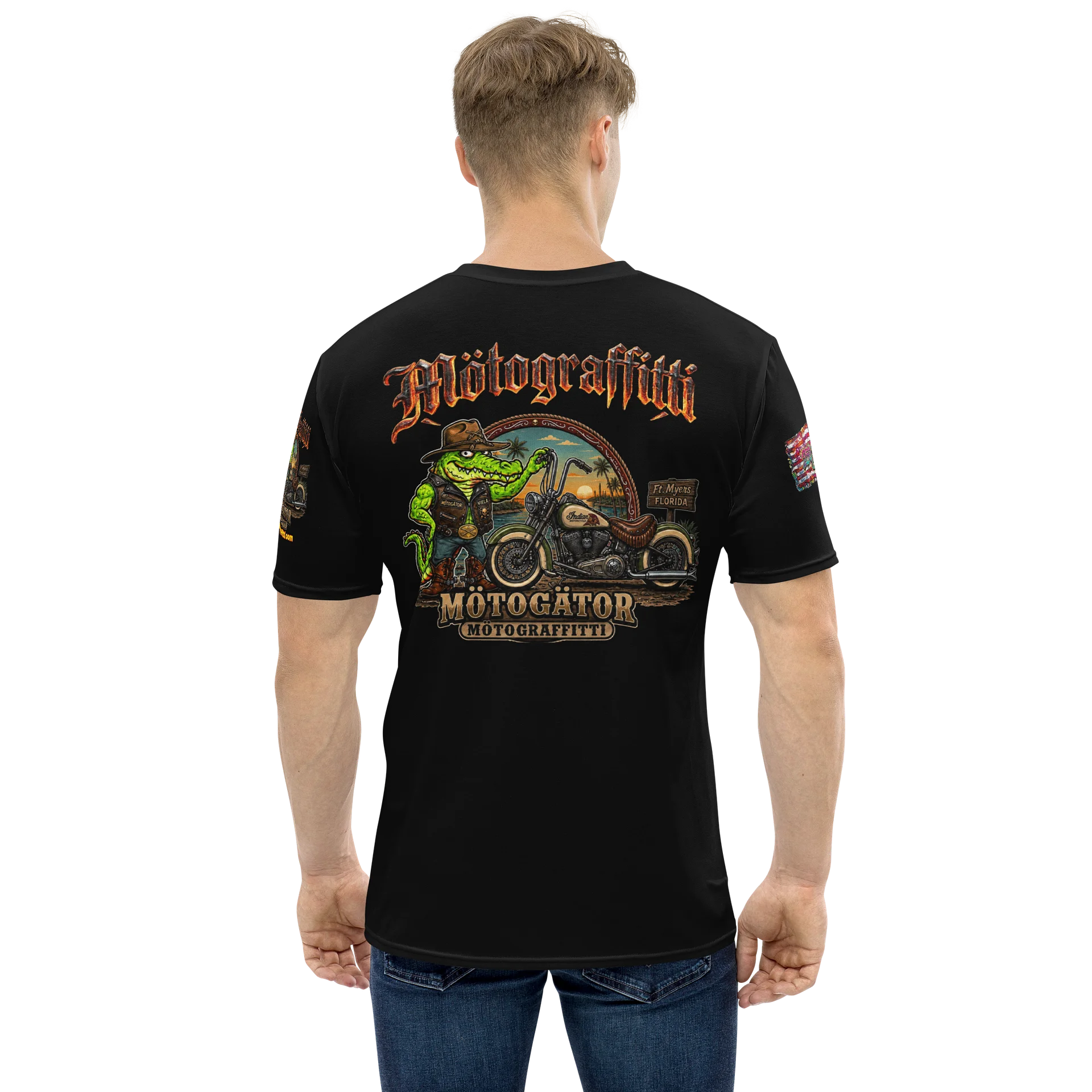 MötoGraffitti "MötoGätor Port Charlotte" Ridin Tee product image (1)
