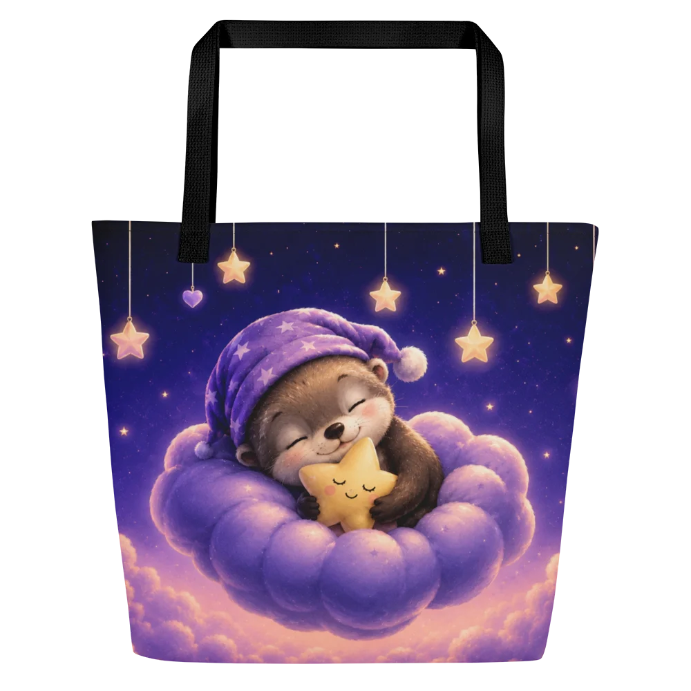 Starry Cloud Dreams Moonlit Dreams Large Tote Bag product image (1)