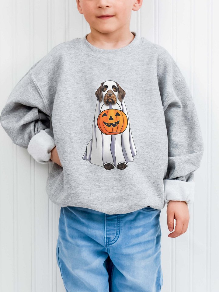 Halloween German Wirehaired Pointer(Liver Roan) Youth Sweatshirt product image (3)