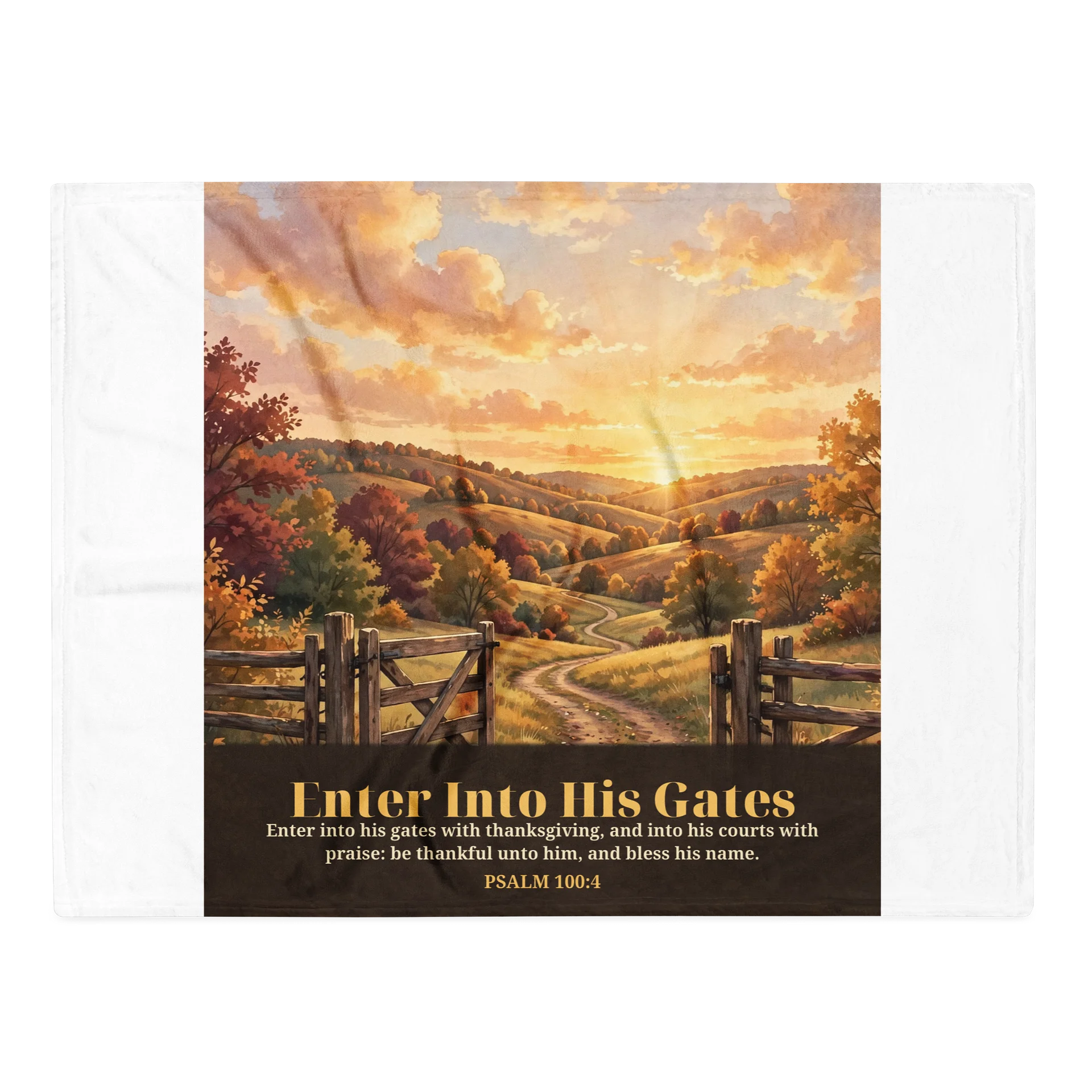 Enter Into His Gates Blanket product image (2)