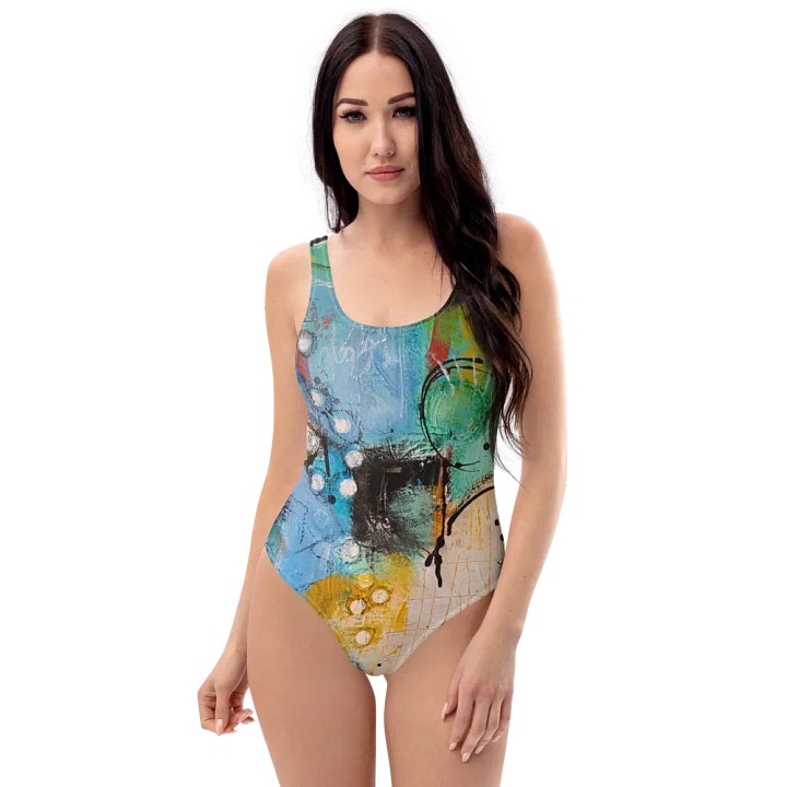 original painting printed on swimsuit, unique design product image (1)