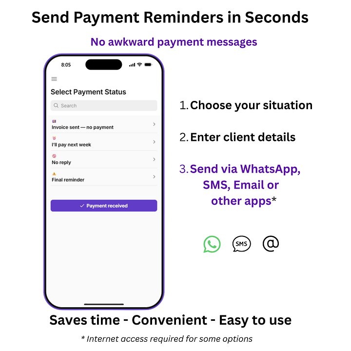 Payment Reminder Messaging App product image (1)