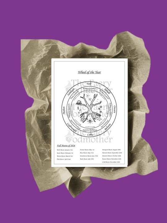 Free Page - Color the Season: Wheel of the Year 2026 product image (1)