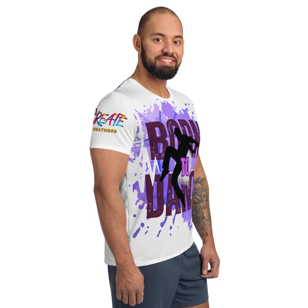 Born to Dance His Silhouette Huge Print Athletic Tee product image (9)