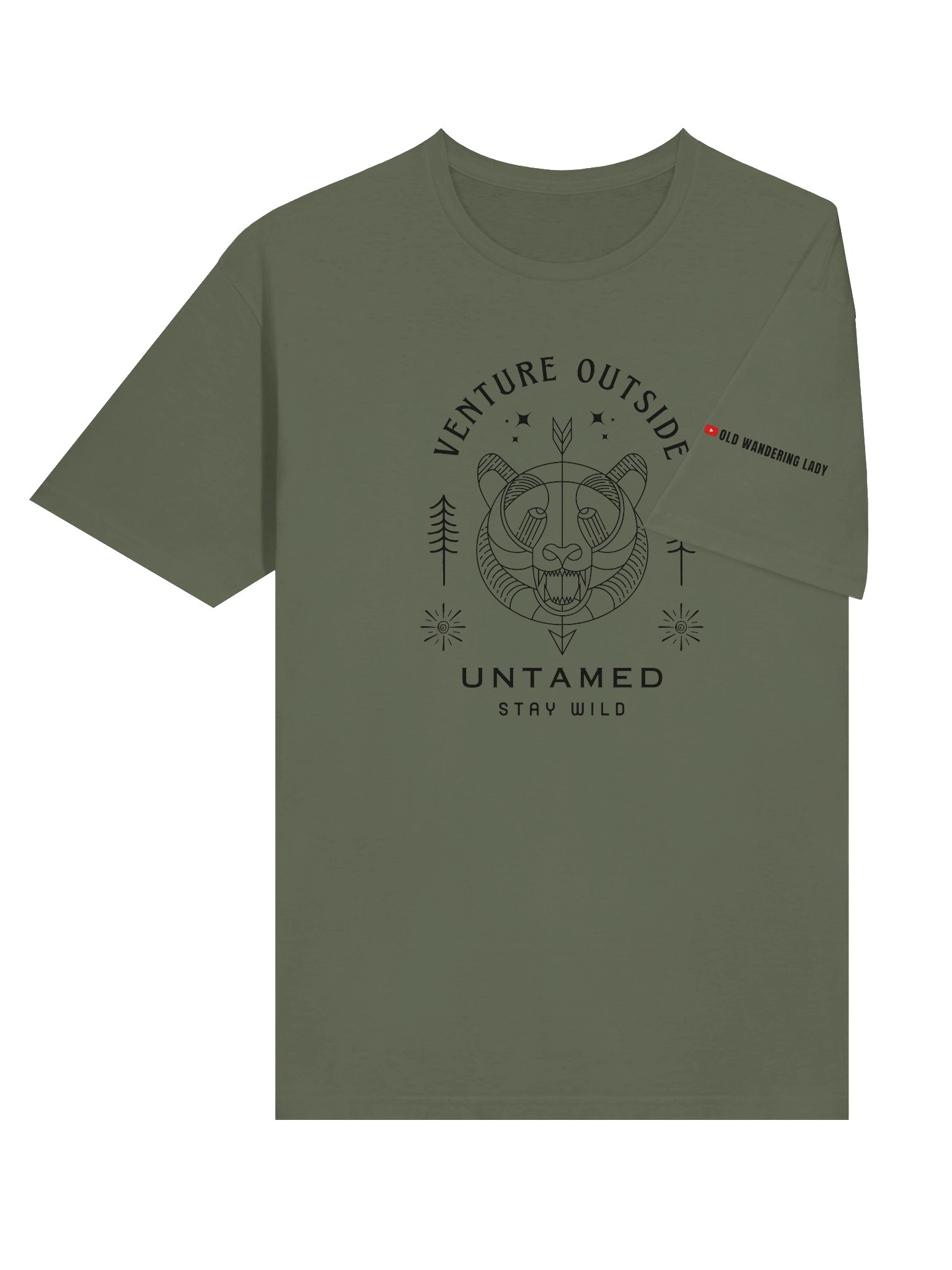 Venture Outside Black Graphic Unisex Tee product image (27)