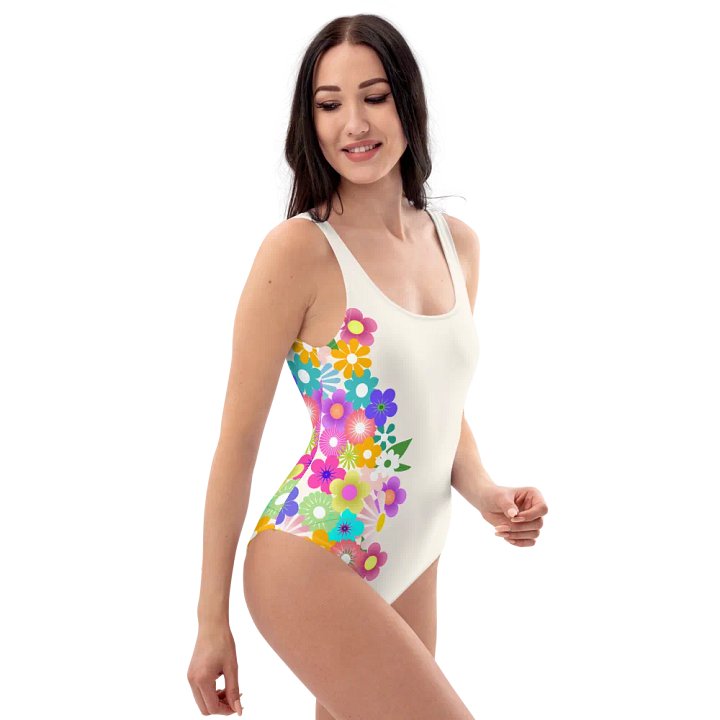 Flower Bloom Cream Swimsuit product image (1)