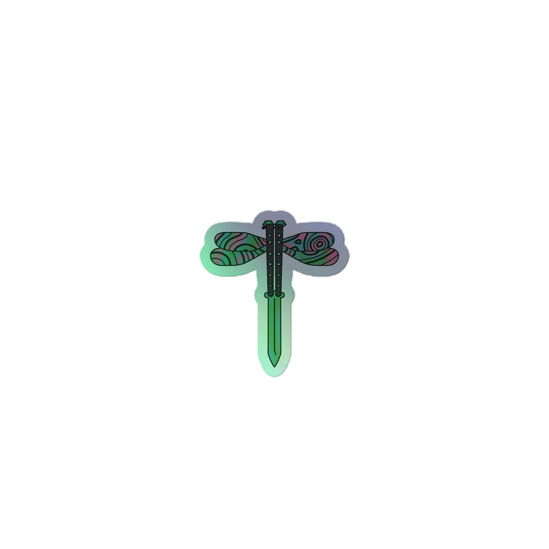 Dragonfly Knife Sticker product image (1)