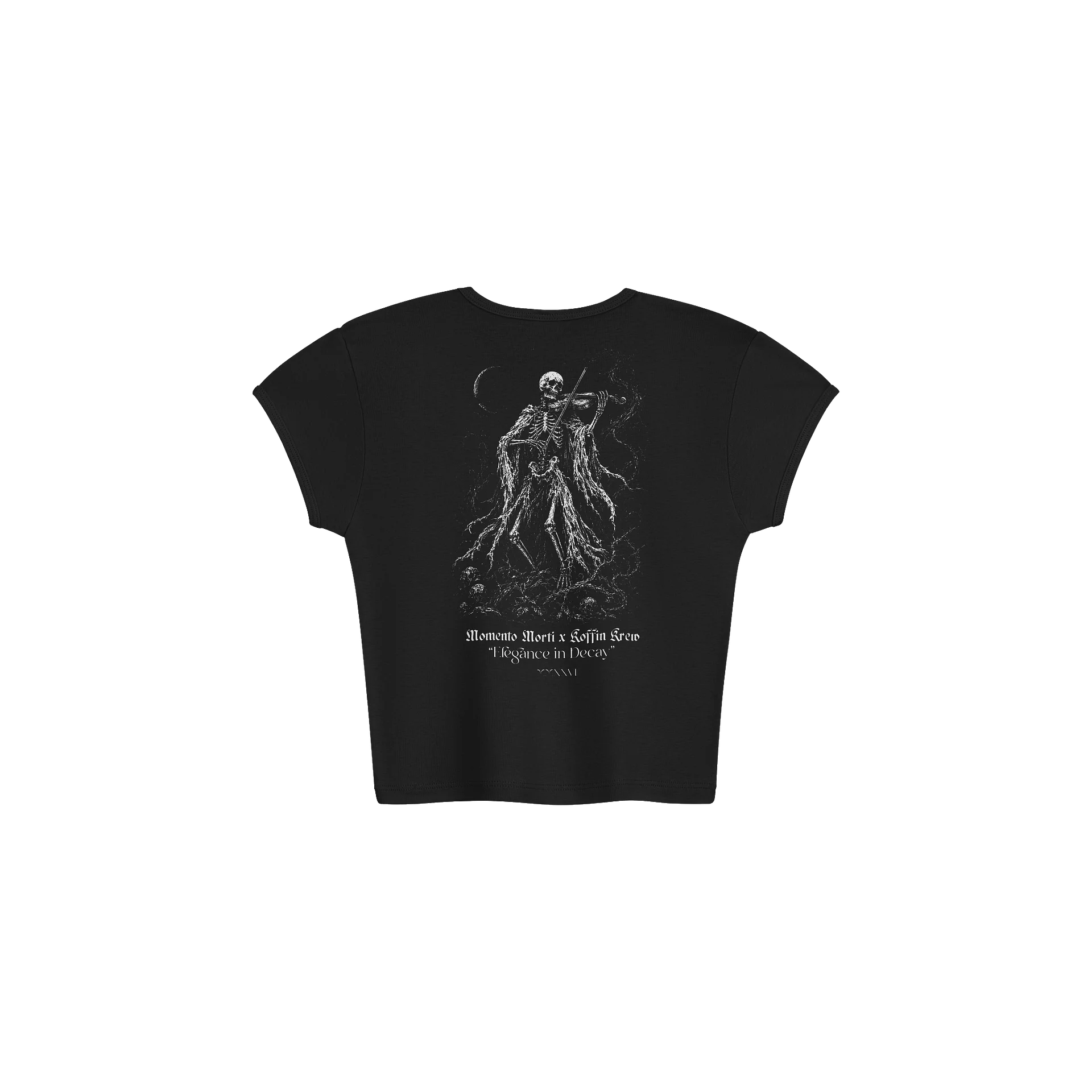 Death's Melody Womens Baby Tee Crop Top product image (2)