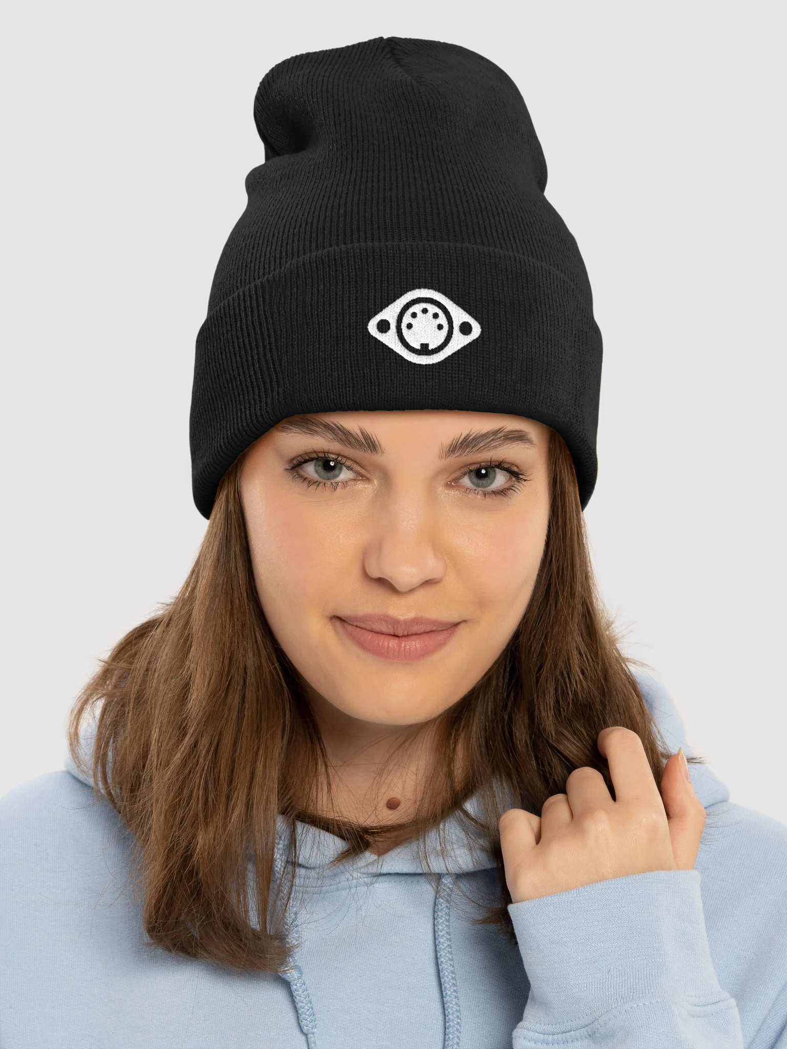 White Logo Beanie product image (3)