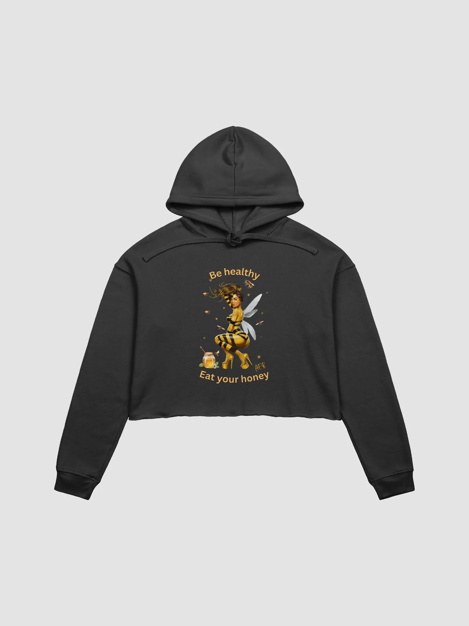 Bee-utiful Buzz: Cropped Hoodie product image (2)