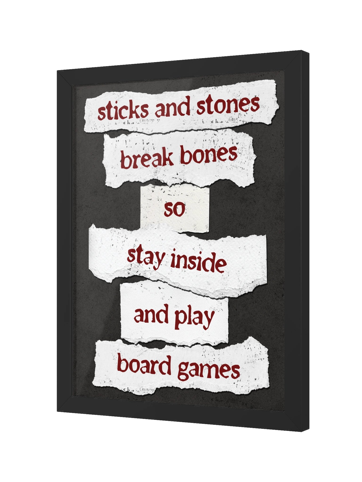 Ransom Note Board Game Room Poster - FRAMED product image (7)