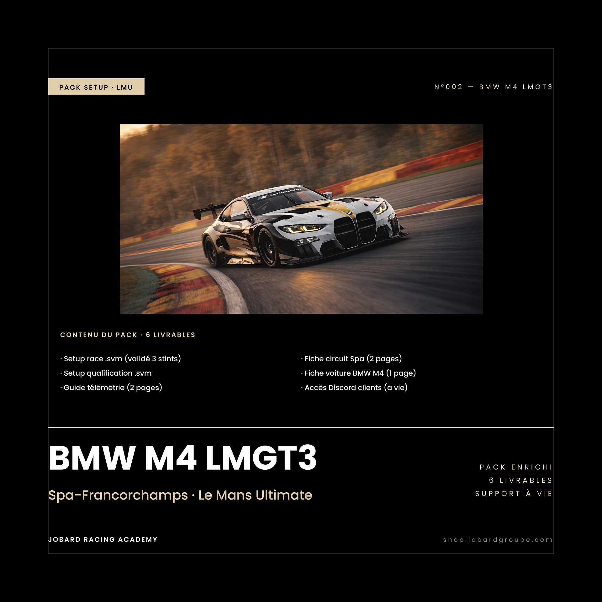 Pack Setup GT3 BMW M4 — Spa (LMU 2026) product image (1)
