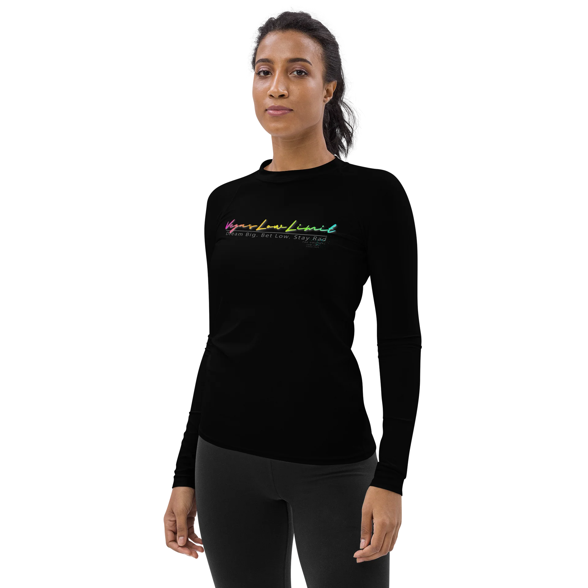 Vegas Low Limit Women's Rash Guard - Black product image (3)