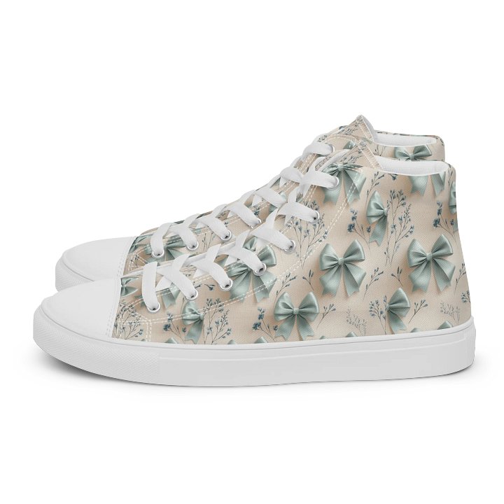 Women's High Top Canvas Shoes – Something Blue Bows product image (1)