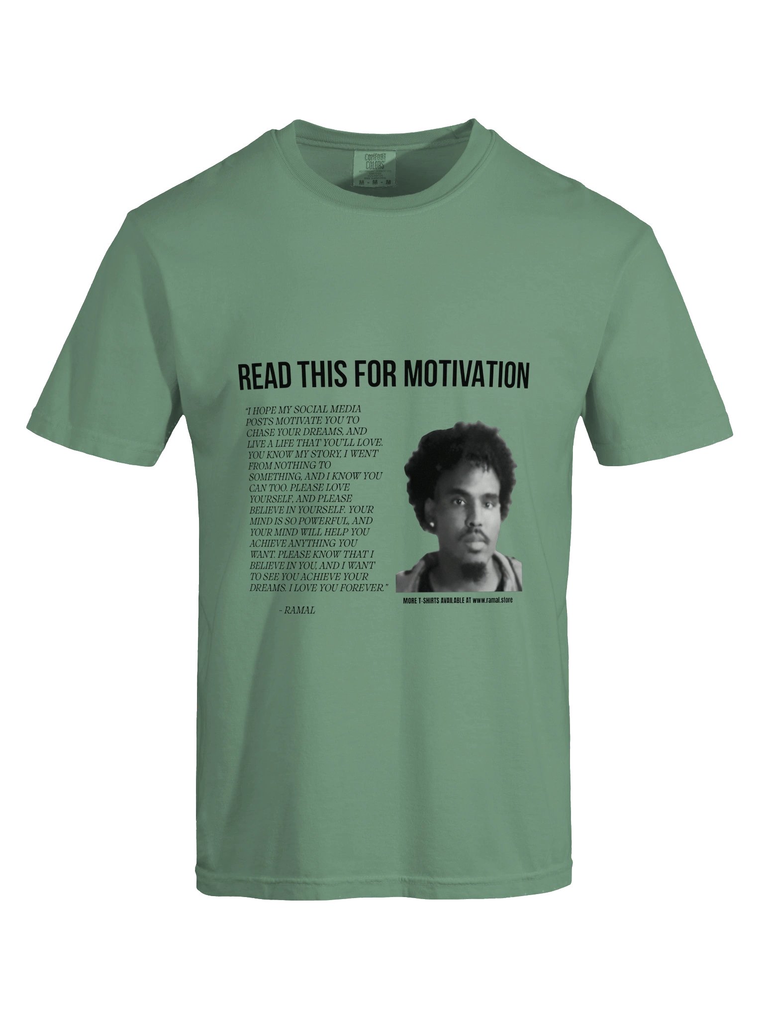 GREEN MOTIVATIONAL T-SHIRT product image (9)