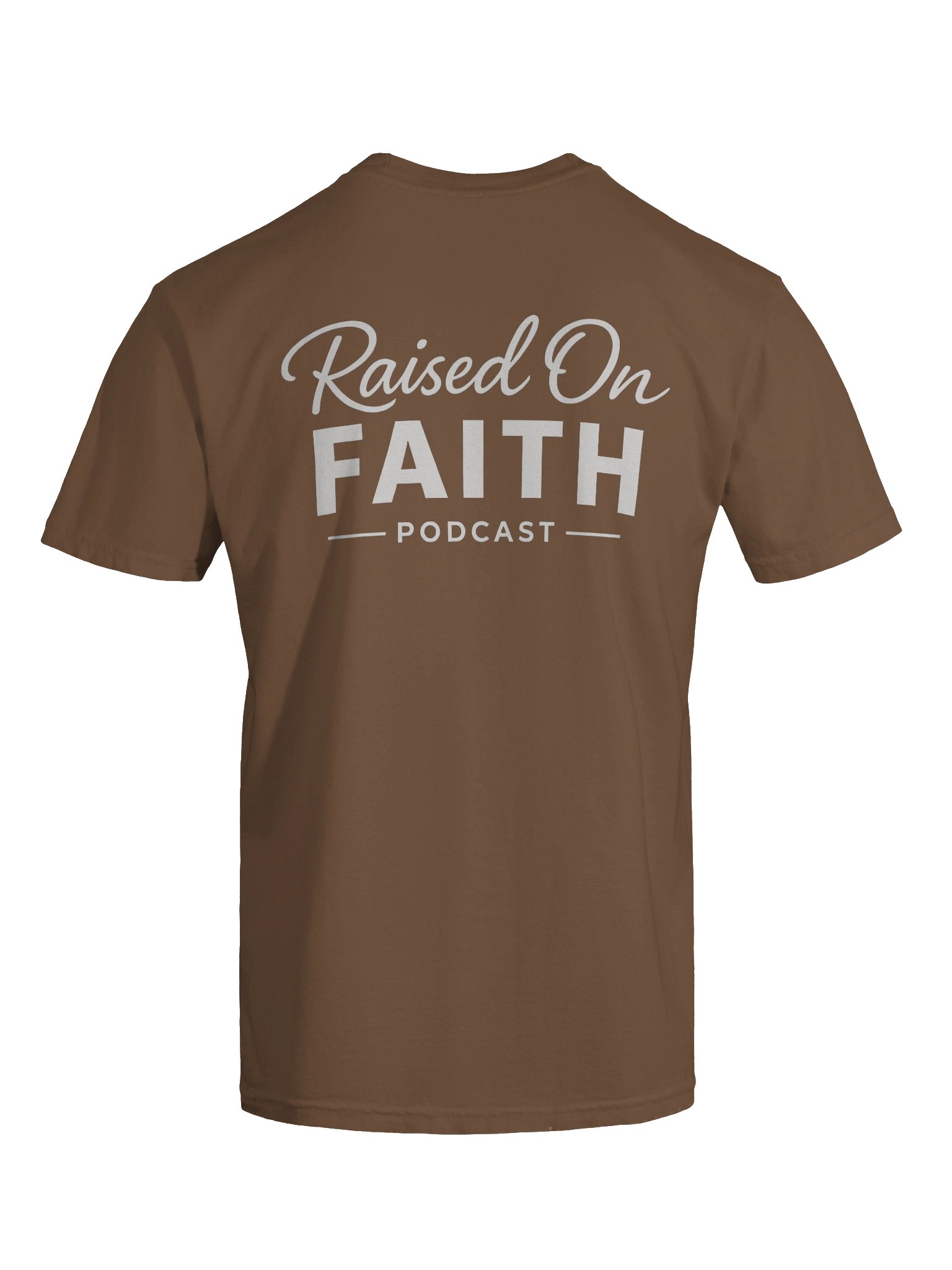 Raised on Faith Tee - Espresso/White product image (7)