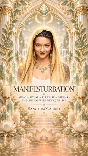 Step 1: PERFORM THE RITUAL
Begin the Manifesturbation Ritual audio series. By joining the [SanctumX Portal], you will gain ac...