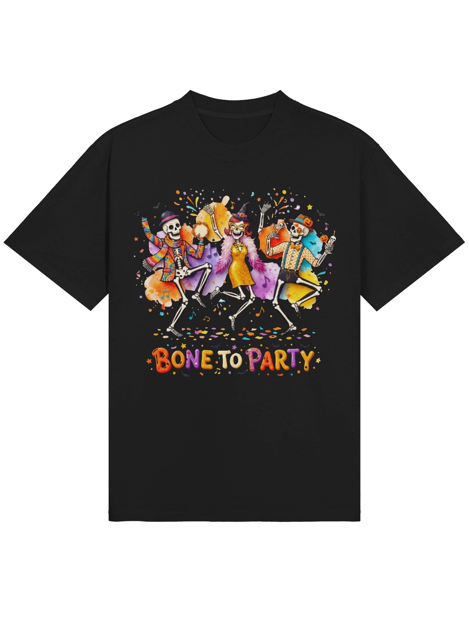 MINAY Originals | Halloween Edition "BONE TO PARTY" Graphic Oversized Tee product image (8)