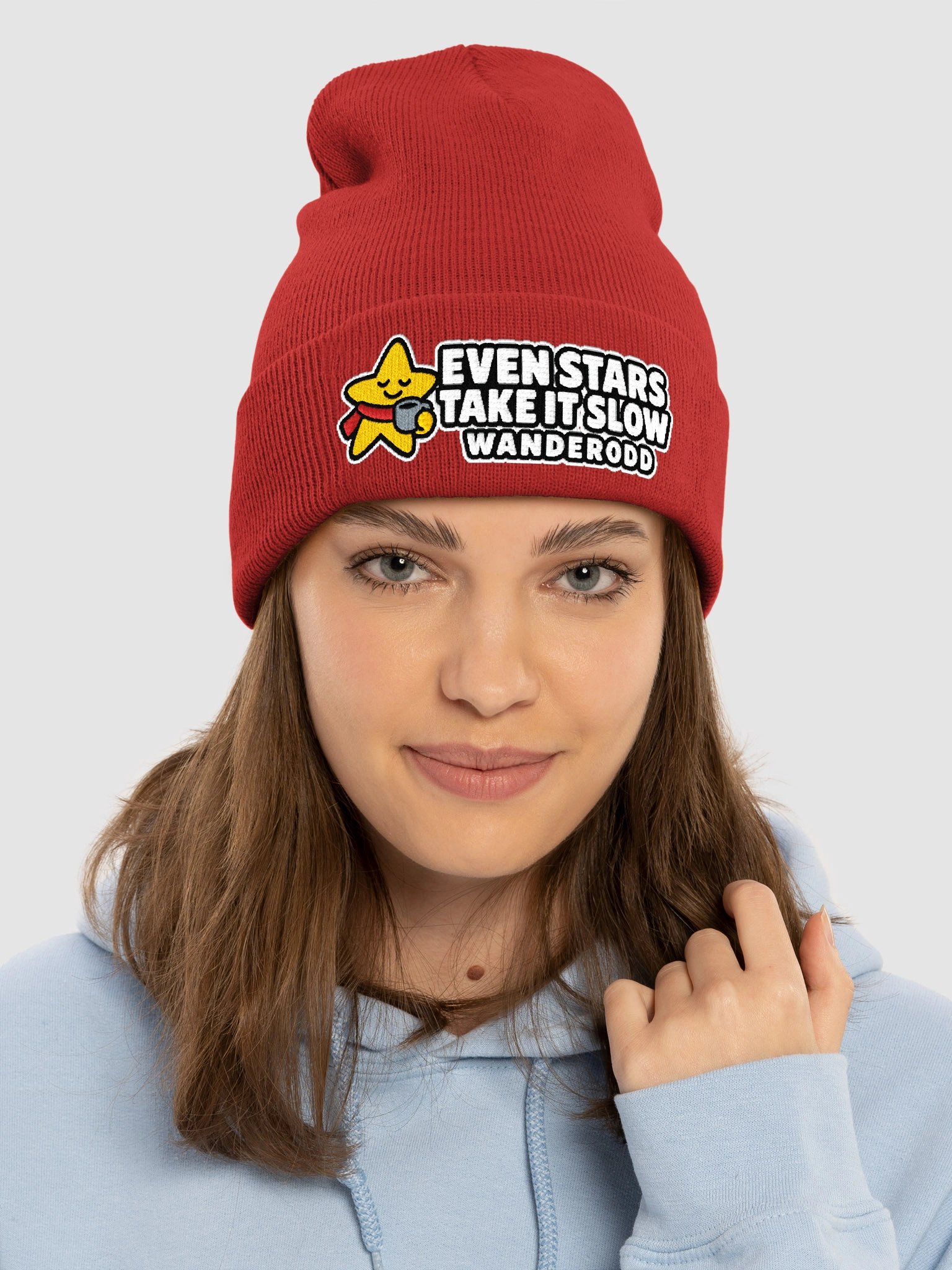 Christmas Star Embroidered Beanie – Take It Slow | WanderOdd product image (61)