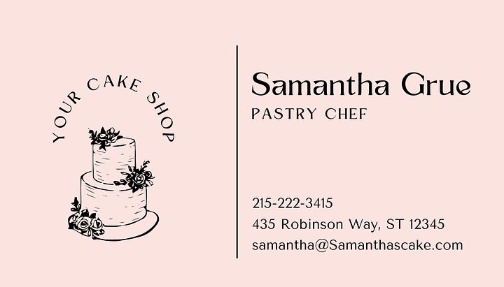 Bakery theme business cards with QR Code and Social icons product image (1)
