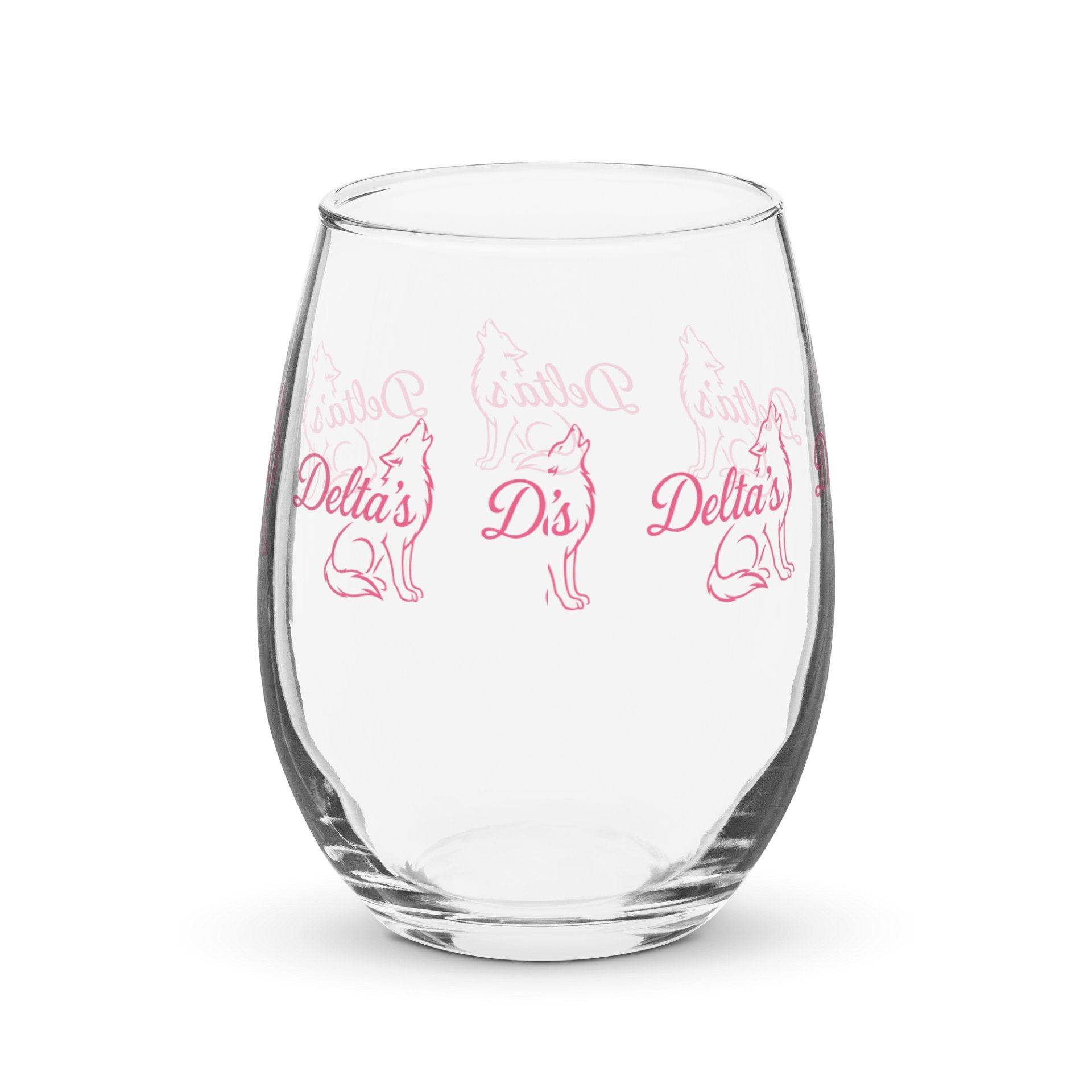 Pixel Pink Celebration Stemless Wine Glass product image (2)