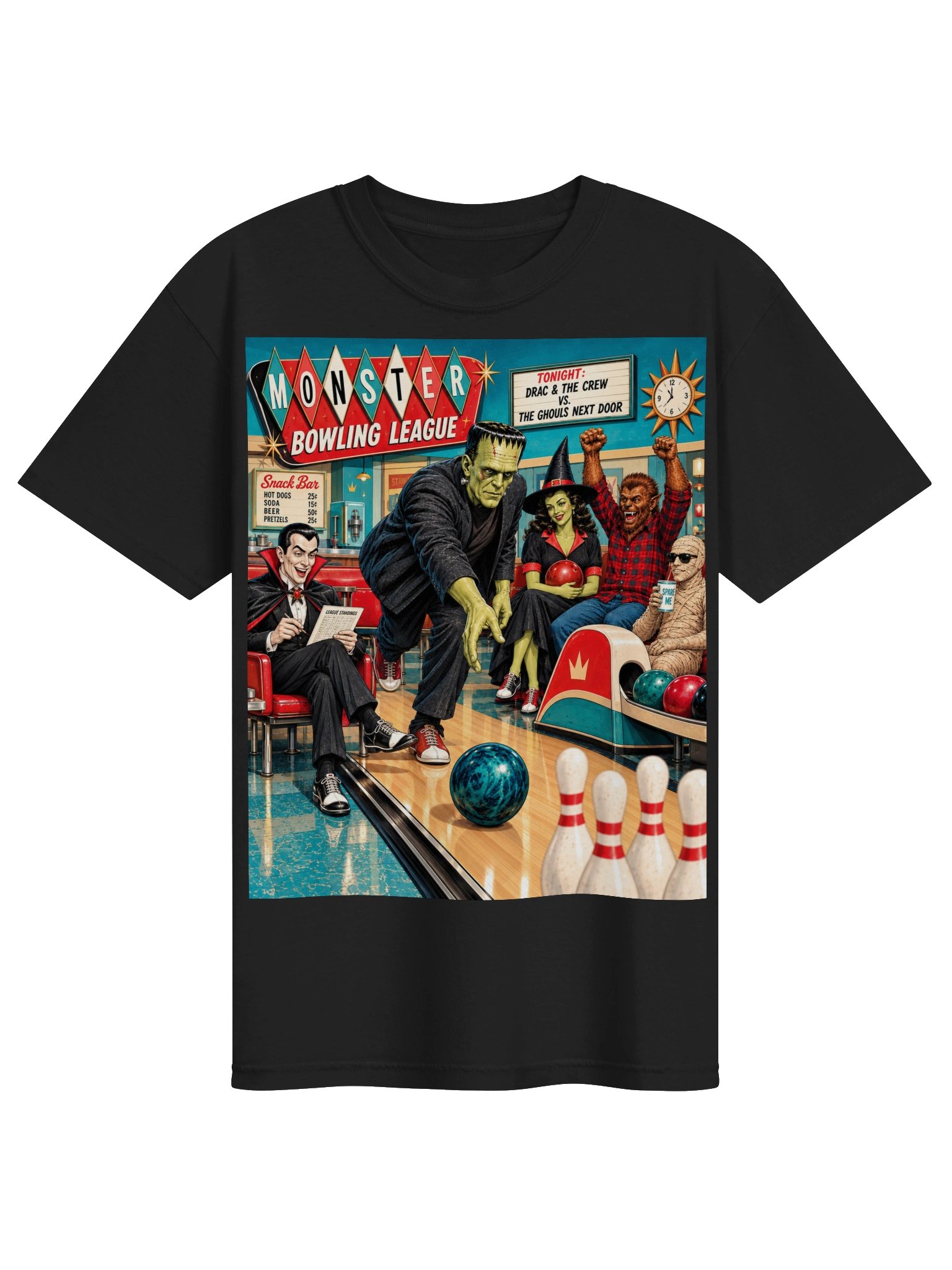 Monster Bowling League Tee product image (9)