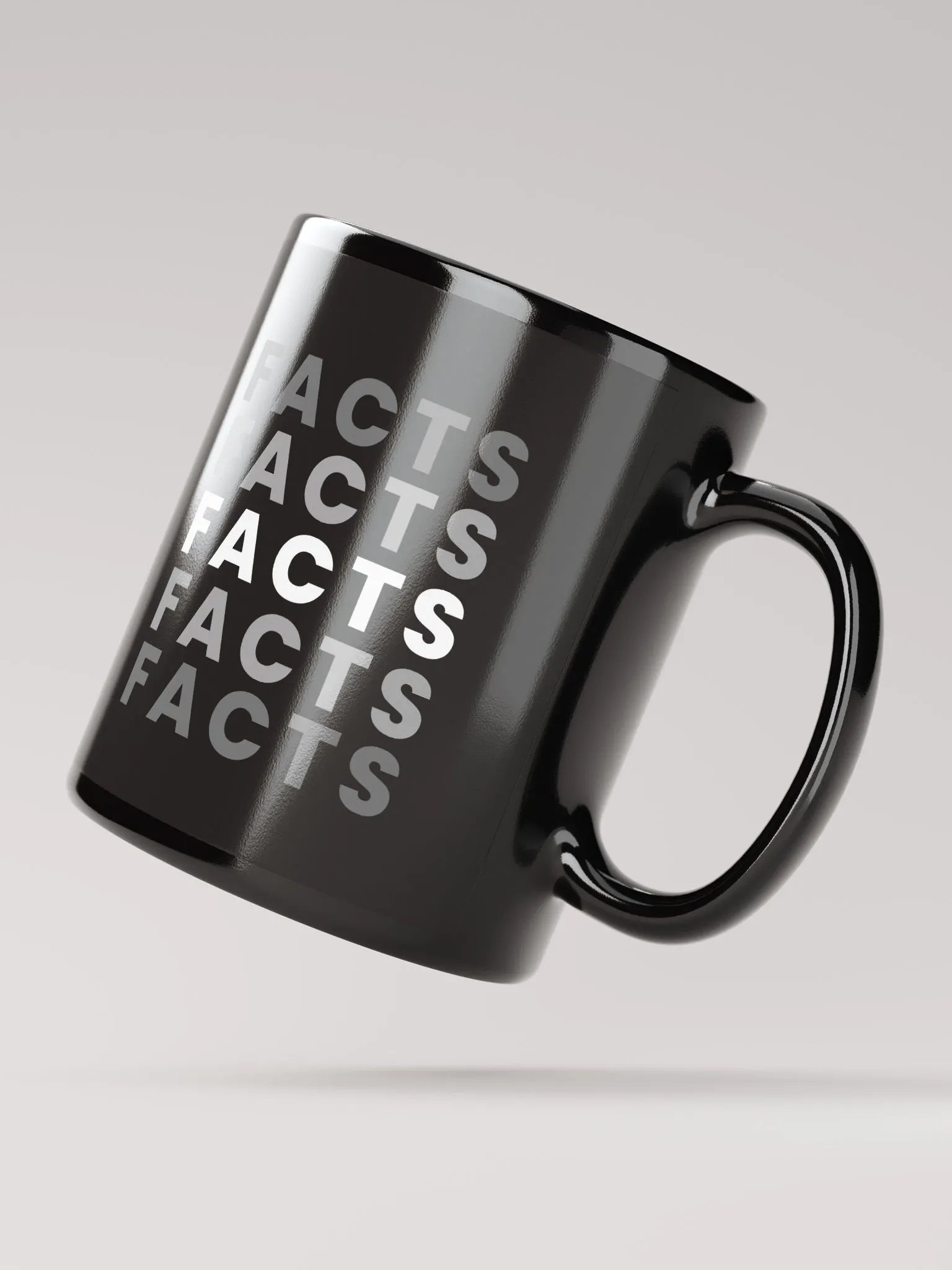"Facts" Mug Black product image (2)