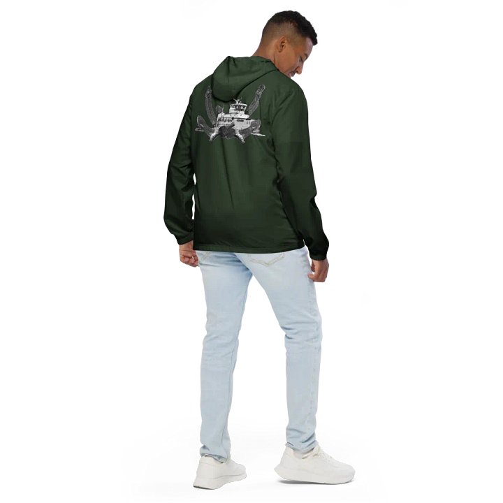 Green Twin Anchor Titan tug Windbreaker product image (2)