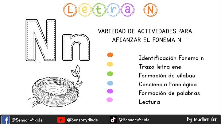 Kit completo de actividades fonema N n product image (1)