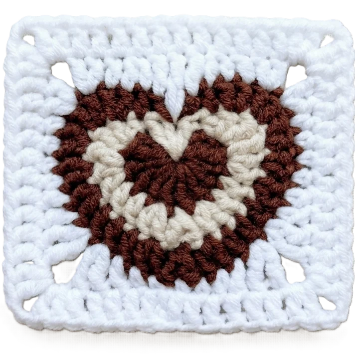 Triple Heart Granny Square product image (1)
