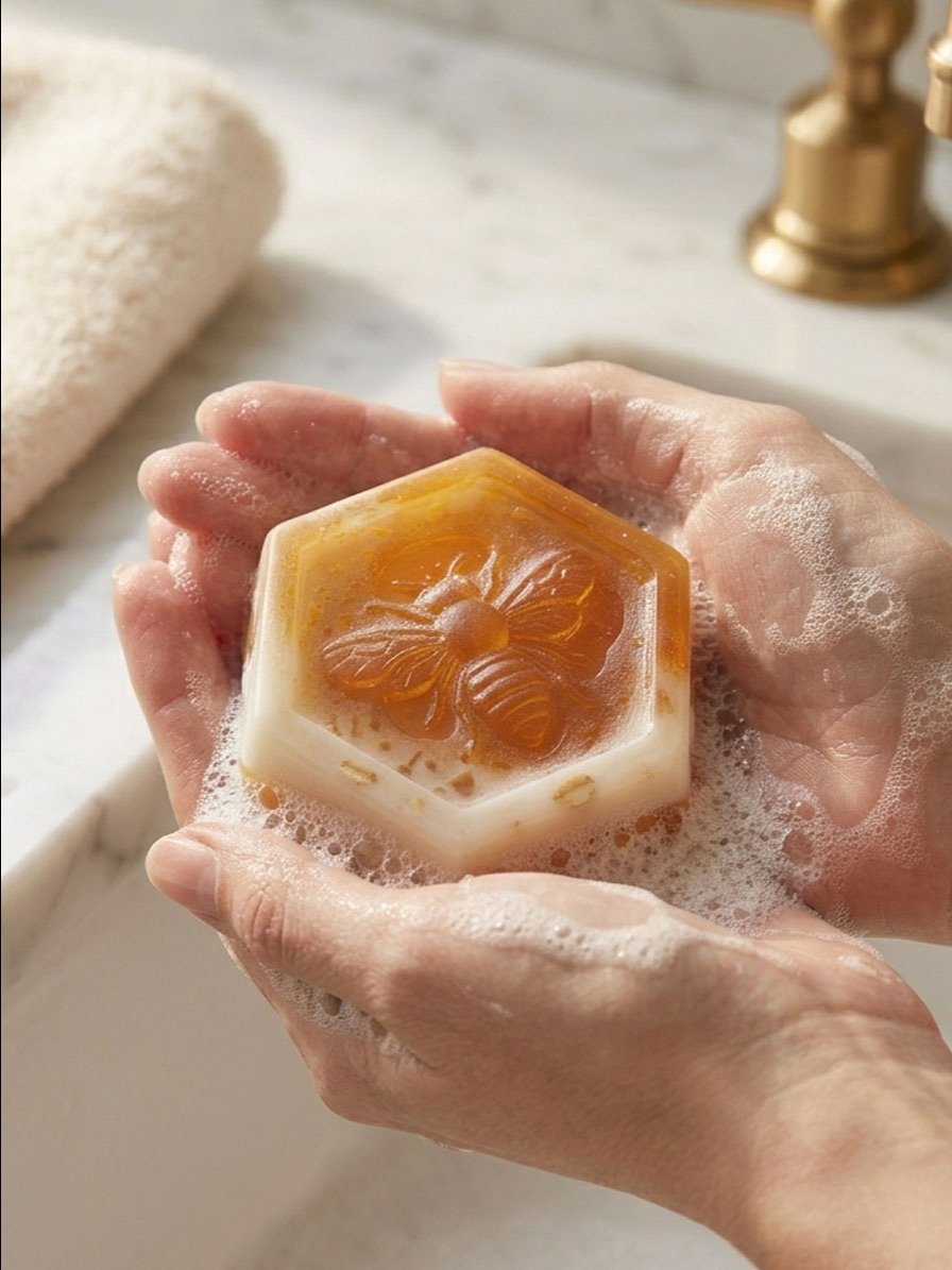 Honey and Oatmeal Honey Bee Soap product image (3)