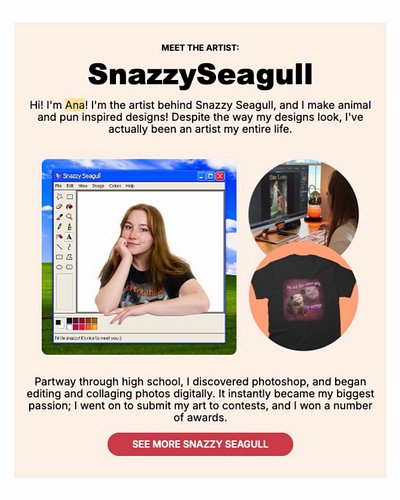 I am officially part of @redbubble’s permanent artist feature welcome series for new customers, as well as featured in their ...