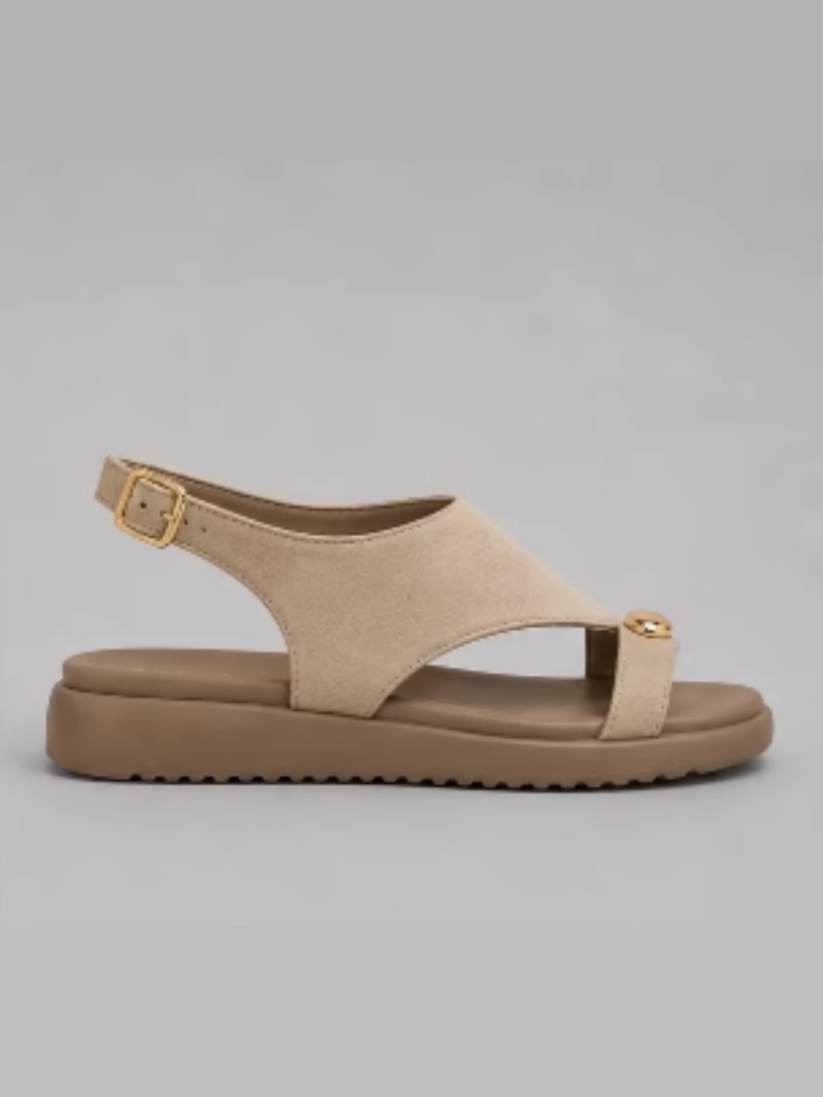 Elegant Beige & Gold Sandals product image (3)