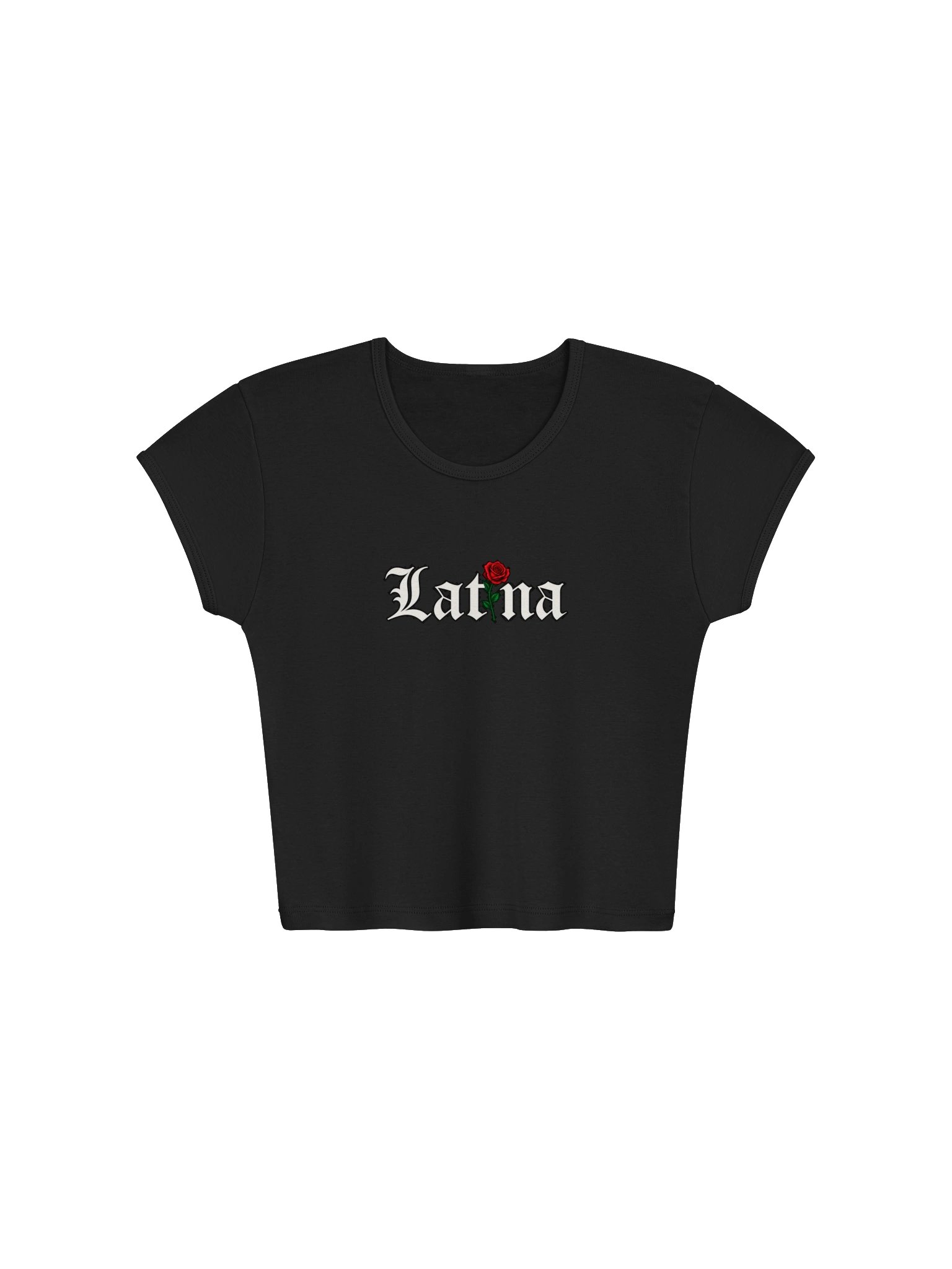 Latina Rose Baby Tee product image (1)
