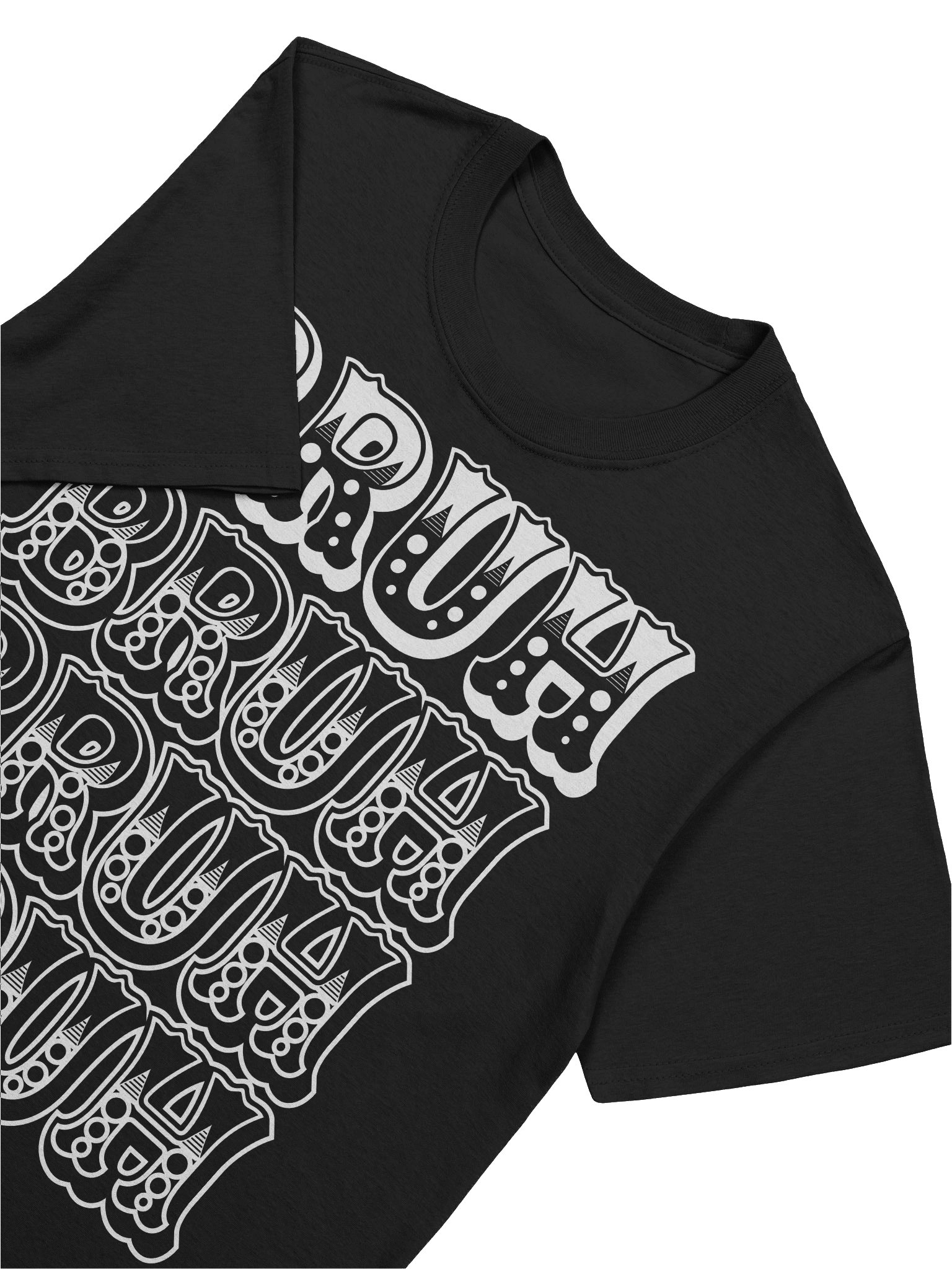 Abstract Black BRUH Rectangles Unisex T-Shirt product image (2)