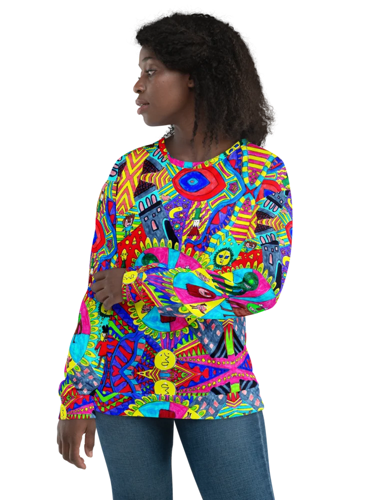 Abstract Doodle Monster Roulette Unisex Sweatshirt product image (8)