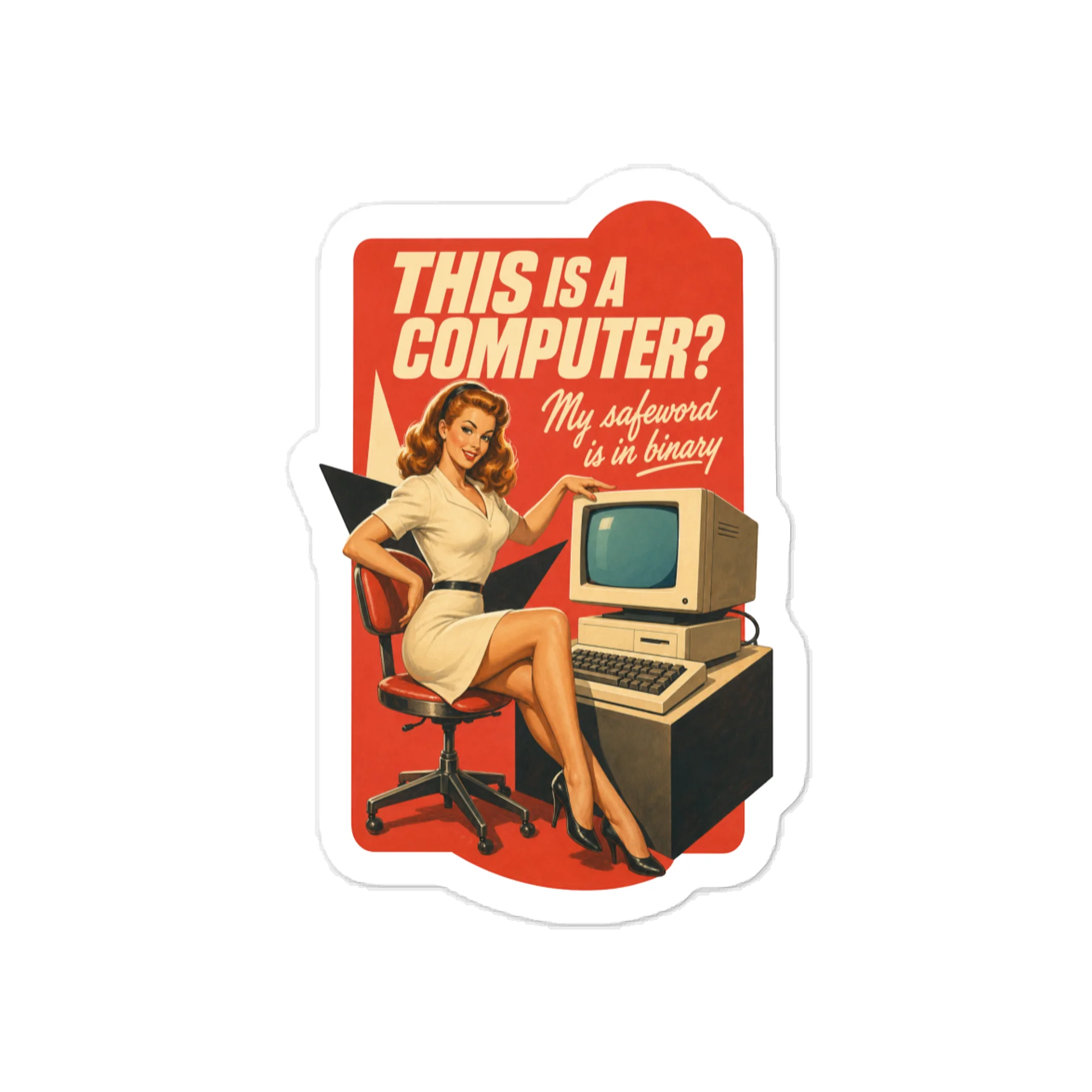 Vintage Safeword Diecut Sticker product image (1)
